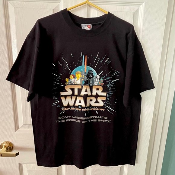Lego Other - Lego Star Wars T-Shirt 10 Year Anniversary  NWT Black Mens  Large Collectible